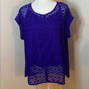 Liz Claiborne 2 piece blouse / cami size XL